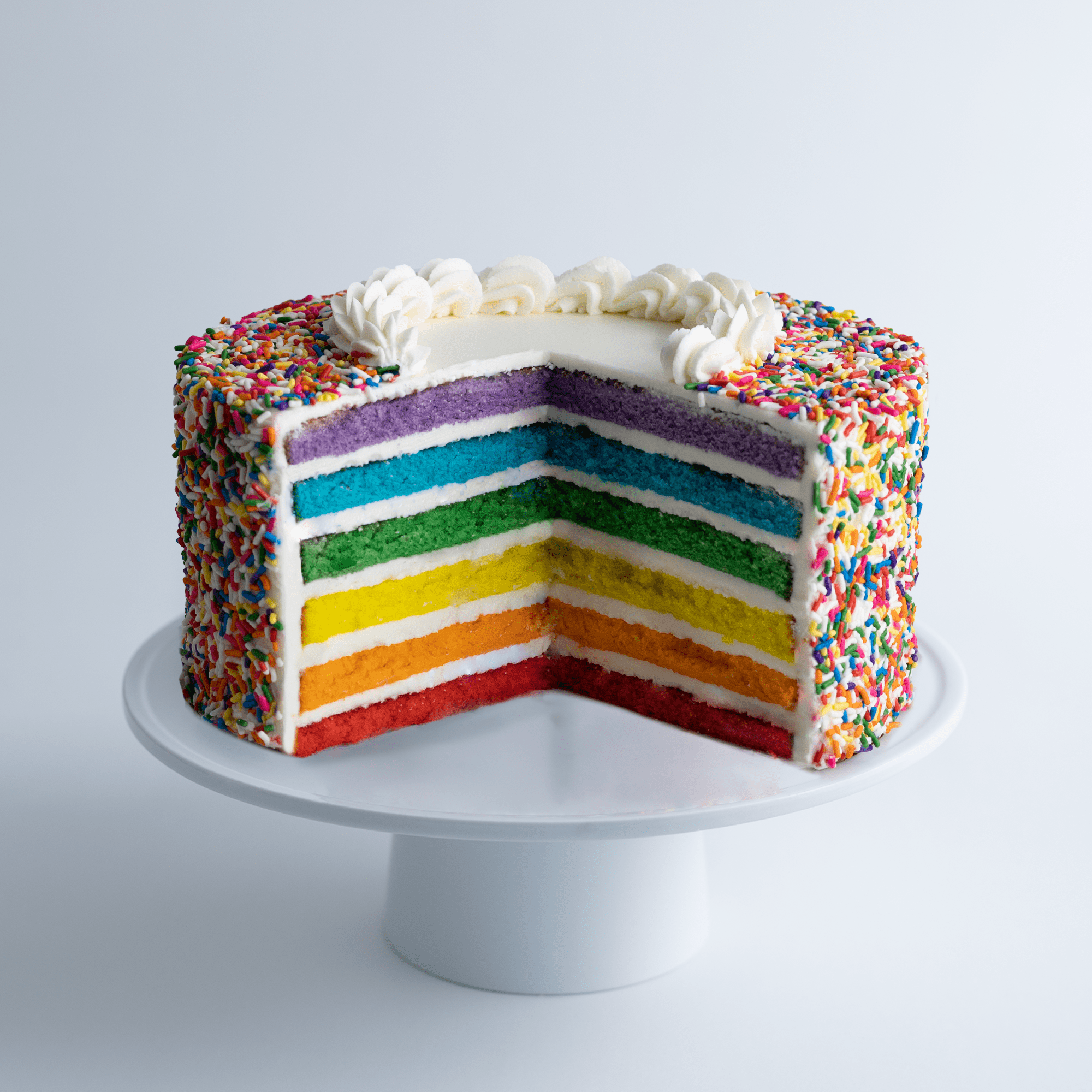 Carlo's Bakery Cake Boss Vanilla Rainbow Cake, Large 10” Size - Serves 18 to 24 - Birthday Cakes and Treats for Delivery - Baked Fresh Daily, Delivered Frozen in Dry Ice - Walmart.com